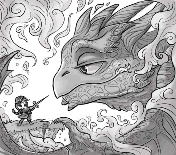 Small_Girl_Knight_Against_Dragon_SVS_color_black_and_white_shading_1282019.jpg