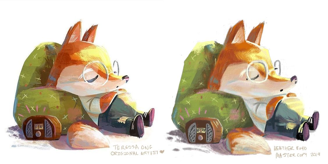 Finished Teressa Ong Master Study-Fox and His Luggage Aug 29th 2019.jpg