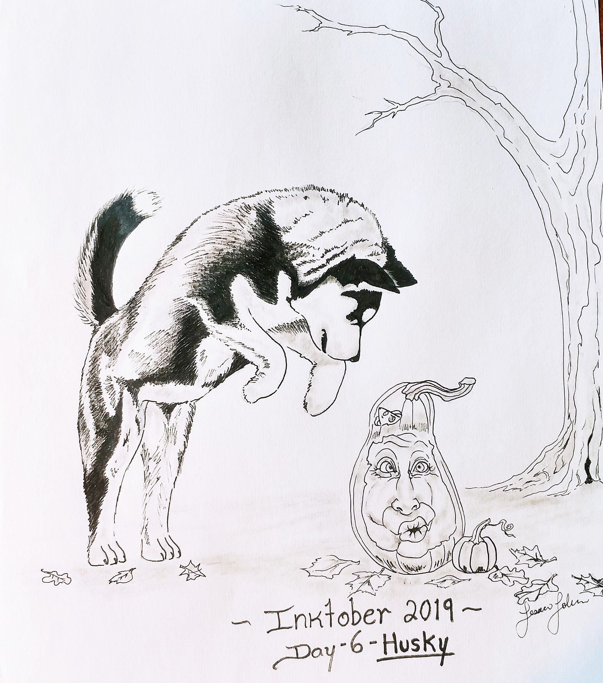 Inktober 2019 Day 6 HUSKY.jpg