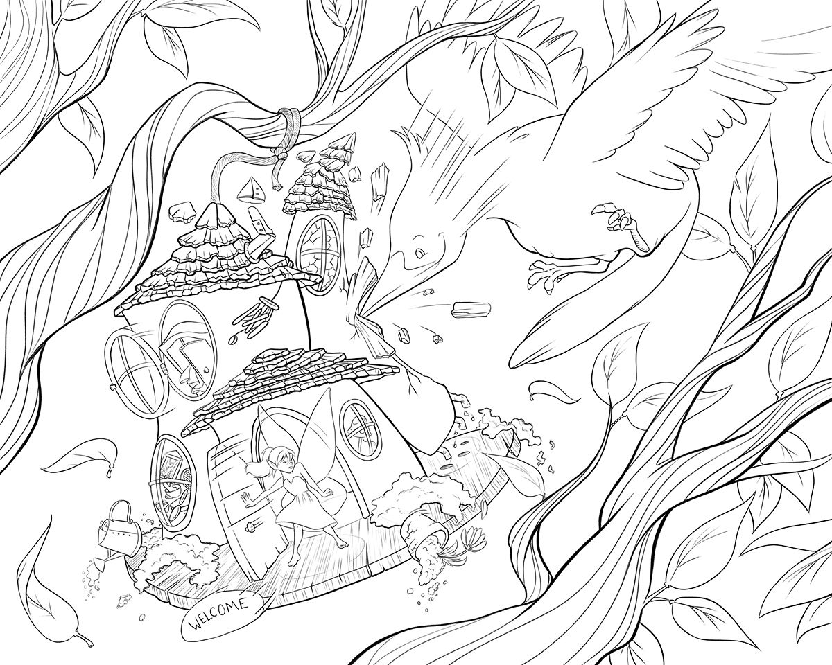 Fairy and Woodpecker WIP-3.jpg